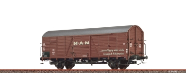 BRAWA 50473 - H0 - Gedeckter Güterwagen -MAN-, DB, Ep. III